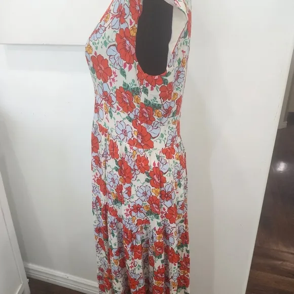 [ ALEXIA ADMORE] Women's size 6, &quot;summer poppy&quot; floral maxi tiered dress