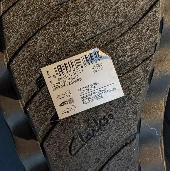 🆕 Clark's leopard print shoes, 11M, NEW in box $85.00.  FINAL PRICE DROP