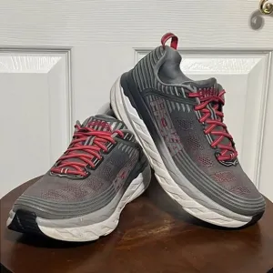 🔥🔥 HOKA ONE ONE BONDI 6 Running Shoes - Men Sz 10 - Good Condition 🔥🔥
