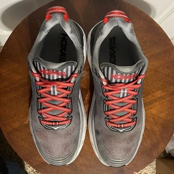 🔥🔥 HOKA ONE ONE BONDI 6 Running Shoes - Men Sz 10 - Good Condition 🔥🔥