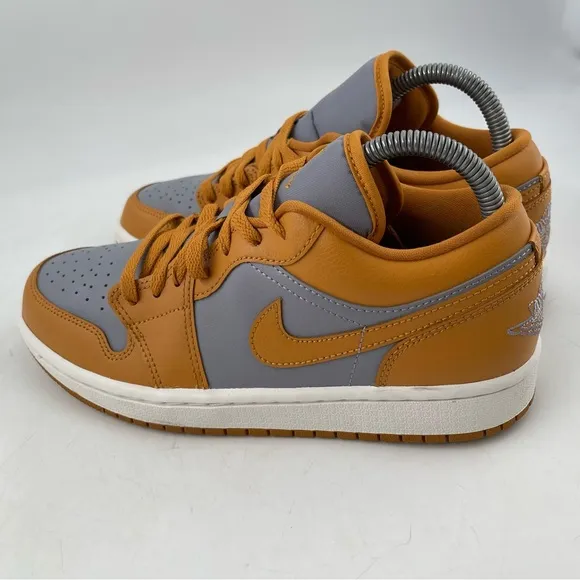 👞 Nike Air Jordan 1 Low Women’s-Size 8 - Cement Grey Chutney Sail Sneaker Shoes