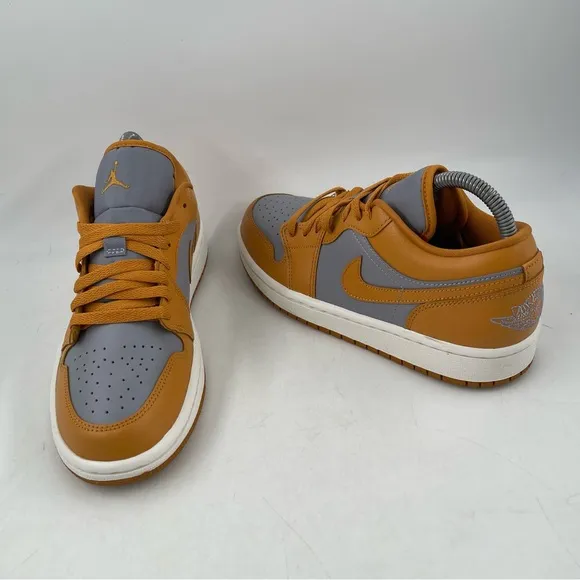 👞 Nike Air Jordan 1 Low Women’s-Size 8 - Cement Grey Chutney Sail Sneaker Shoes