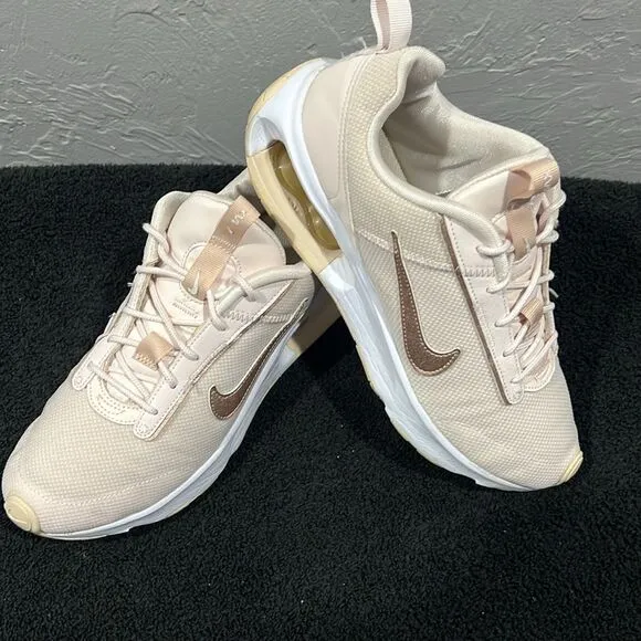 🔥🔥 NIKE Air Max Intrlk Lite Running Shoes Women Sz 9 - Light Pink/Peach - EUC