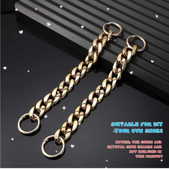 2 Luxurious Shoe Bling Chains