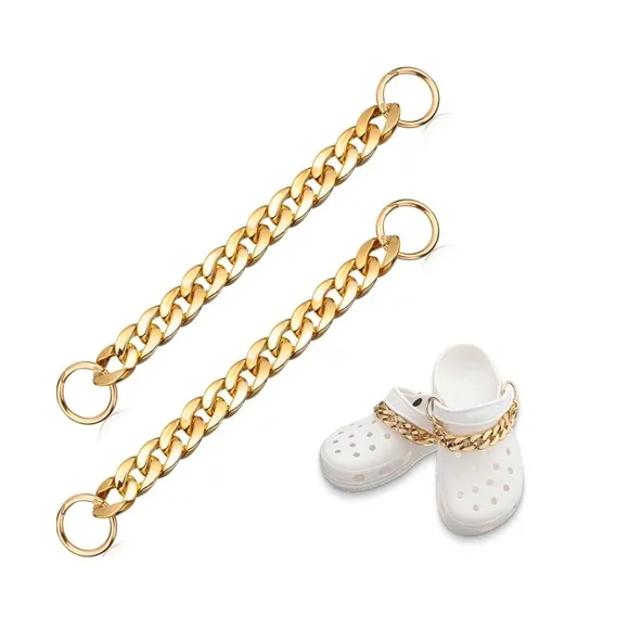 2 Luxurious Shoe Bling Chains