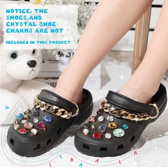 2 Luxurious Shoe Bling Chains