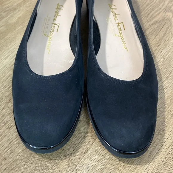 2 Pair Salvatore Ferragamo Women's Leather Shoes size 7A extra narrow