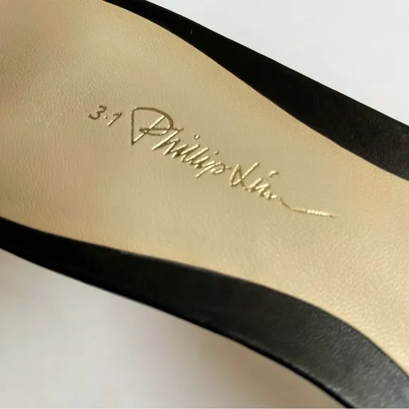 3.1 Phillip Lim Martini black tan leather ankle wrap strap flat sandals open toe