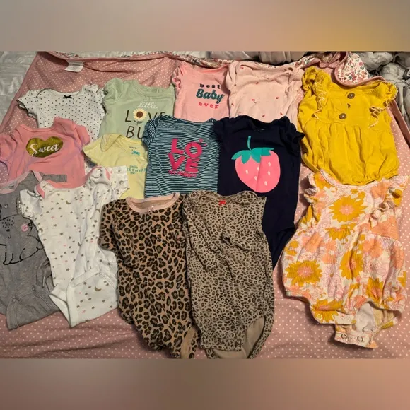 36pc 0-3 baby girl bundle