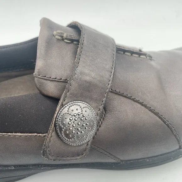 ABEO Comfort Shoe Women's Black Leather Mary Jane Slip-on Size 9