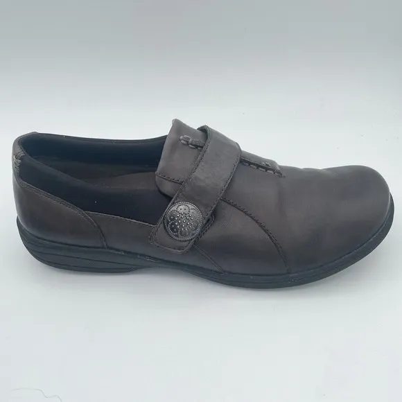 ABEO Comfort Shoe Women's Black Leather Mary Jane Slip-on Size 9