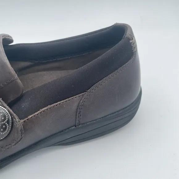 ABEO Comfort Shoe Women's Black Leather Mary Jane Slip-on Size 9
