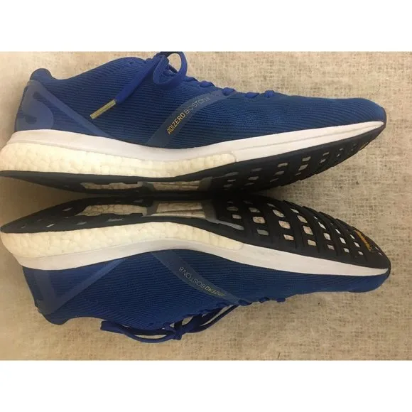 Adidas  Adizero Boston 8 Men SZ 10.5 Running Shoes Blue Sneakers G28859