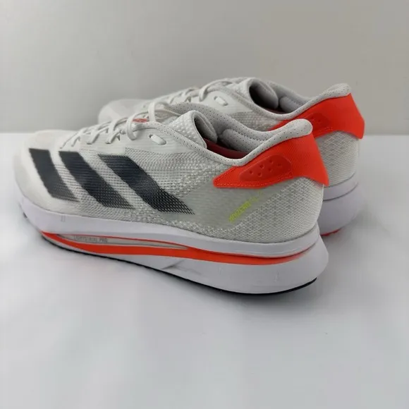 Adidas Adizero SL Running Shoes Men's Size 12.5 | White/Black/Red