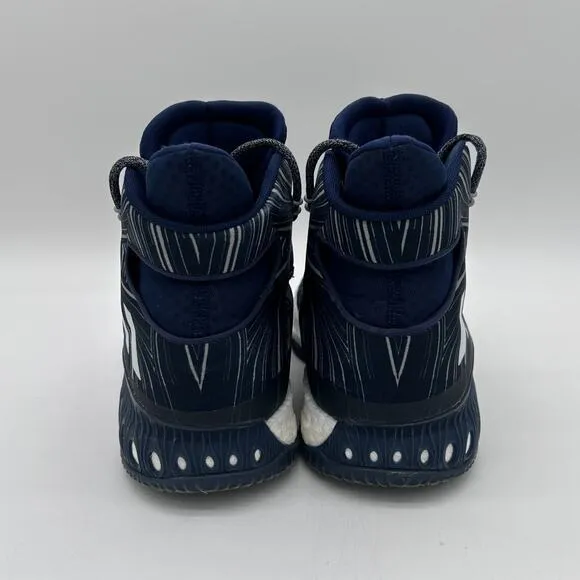 Adidas Crazy Expolsive Boost Basketball Shoes Navy/White Mens Size 11.5 B42418