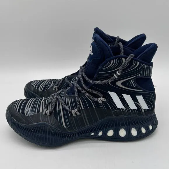 Adidas Crazy Expolsive Boost Basketball Shoes Navy/White Mens Size 11.5 B42418