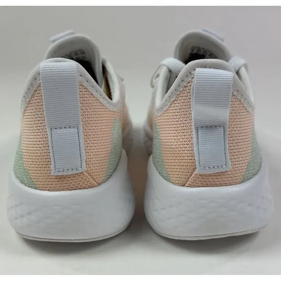 adidas FluidFlow 2.0 Womens 6 White Almost Pink Running Shoes Sneakers GW4015