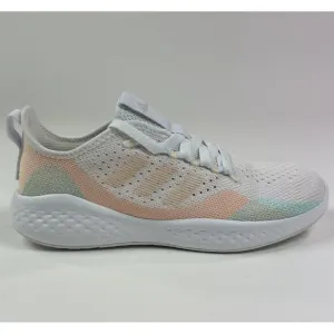 adidas FluidFlow 2.0 Womens 6 White Almost Pink Running Shoes Sneakers GW4015