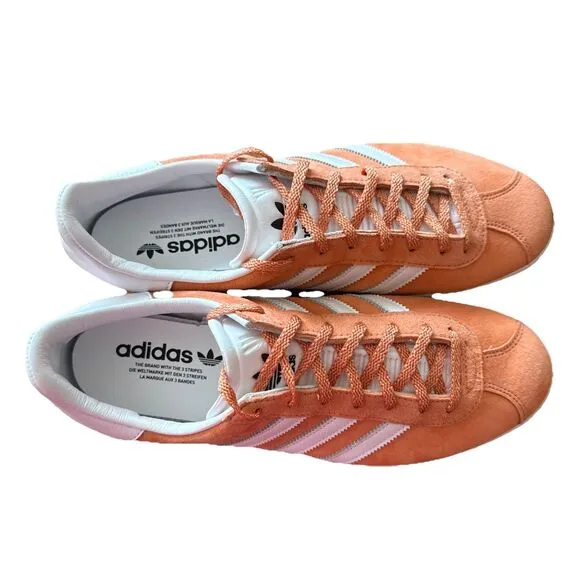 adidas Gazelle 85 Sneakers Orange / Salmon White GY2531  Size 10