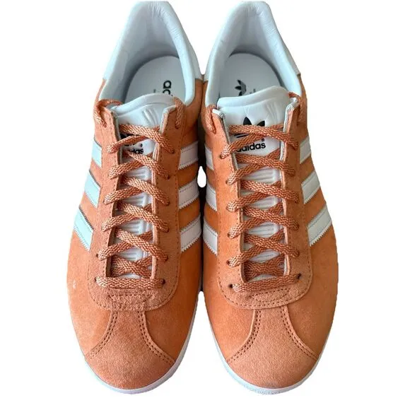 adidas Gazelle 85 Sneakers Orange / Salmon White GY2531  Size 10