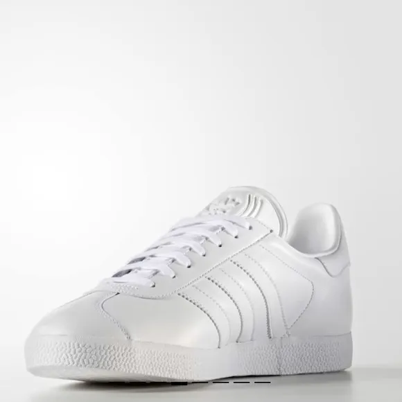 Adidas Gazelle Cloud White Gold Metallic Sneaker Shoe