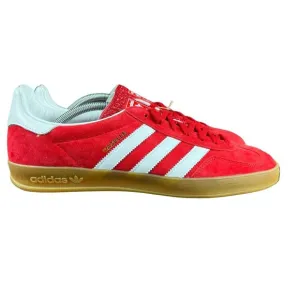 Adidas Gazelle Indoor Scarlet Red White Gum Suede Shoes H06261 Men's Sz 11 - 13