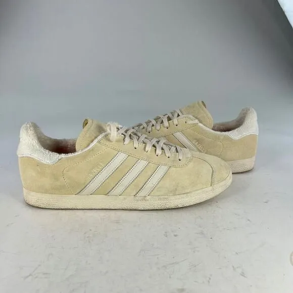 Adidas Gazelle Shoes Originals Sneakers US 12 Men's Wonder Beige/Off White