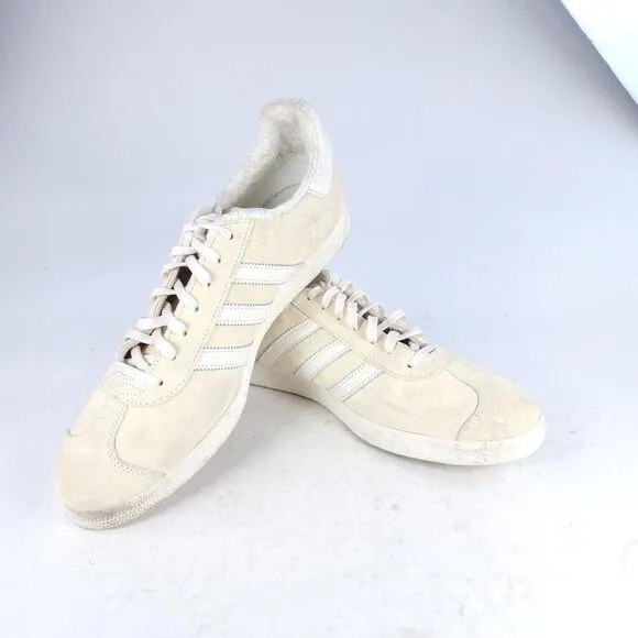 Adidas Gazelle Shoes Originals Sneakers US 12 Men's Wonder Beige/Off White