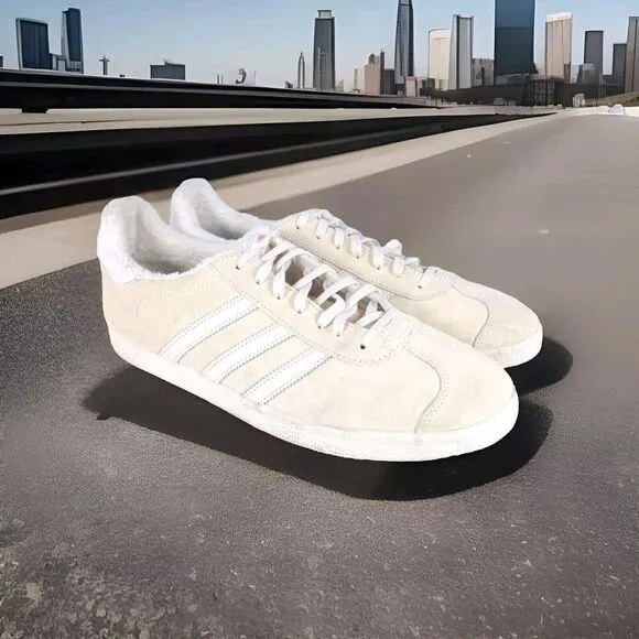 Adidas Gazelle Shoes Originals Sneakers US 12 Men's Wonder Beige/Off White