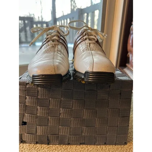 Adidas Golf Shoes, Tour 360‎ Cleats Men's Size 10, White/Brown