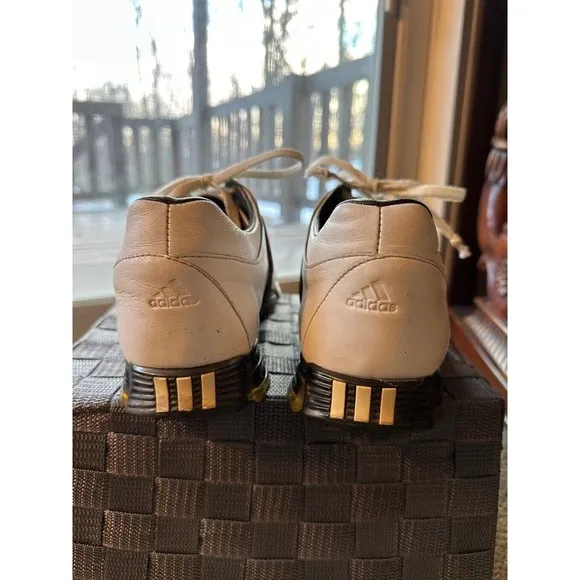 Adidas Golf Shoes, Tour 360‎ Cleats Men's Size 10, White/Brown