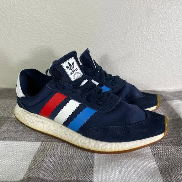 Adidas I-5923 Iniki Boost Navy Red White Men’s 9.5 BD7814 Running Shoes Retro