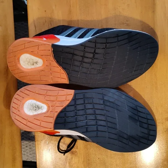 Adidas Kaptir Super Trail running shoes black orange white and gray size 9