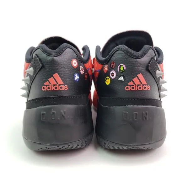 Adidas Marvel D.O.N. Issue 4 Spider-Man Boys Size 4.5Y Red Basketball Shoes