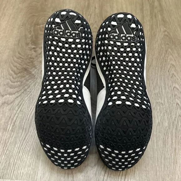 Adidas Mat Wizard 5 Mens Sz 6.5 Wrestling Shoes Black White MMA Boxing Footwear