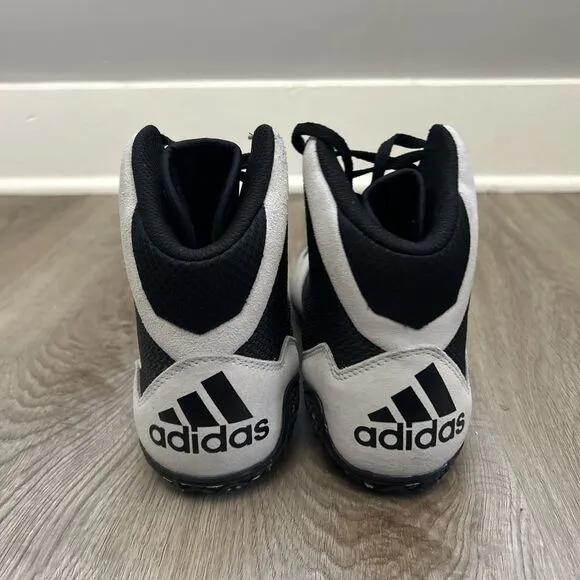 Adidas Mat Wizard 5 Mens Sz 6.5 Wrestling Shoes Black White MMA Boxing Footwear