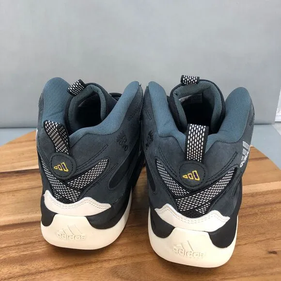 Adidas Mens 8 Shoes Crazy 8 Black White Basketball Shoes Nubuck Cushion Comfort
