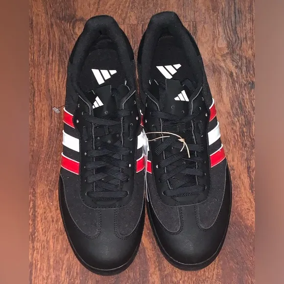 Adidas Men's Black and Red Sneakers