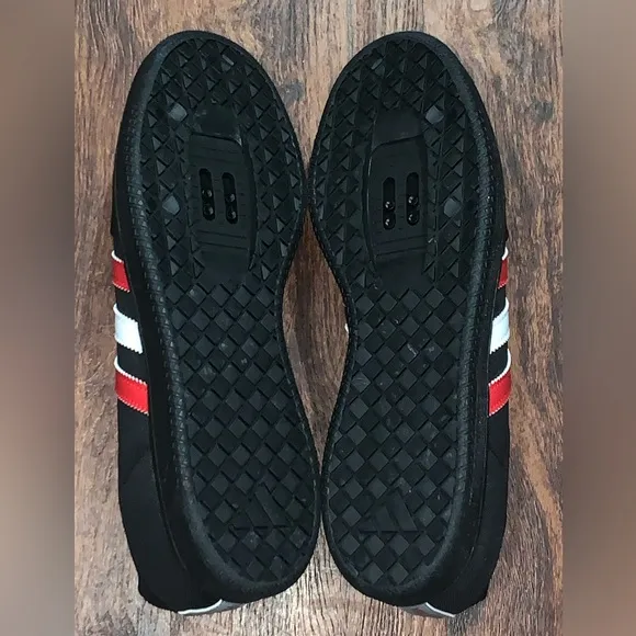 Adidas Men's Black and Red Sneakers