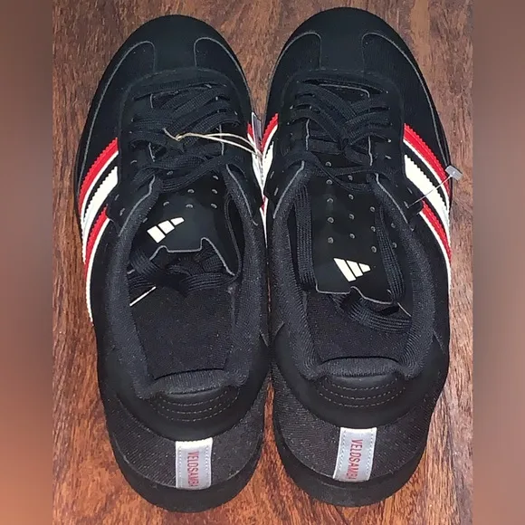 Adidas Men's Black and Red Sneakers