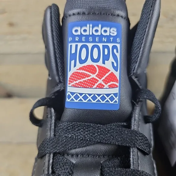 adidas Men's Hoops 3.0 Mid Basketball Shoes Core Black Gum