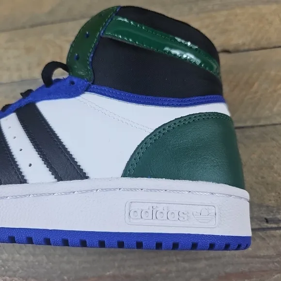 Adidas Men's Top Ten RB Originals High-Top Basketball Shoes Lucid Blue Green NEW