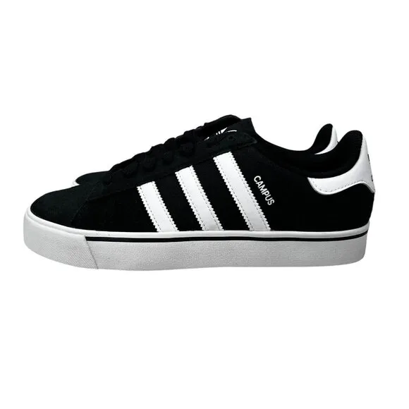 Adidas Originals Campus Vulc J Core Black White Shoes IH8038 Youth Boy's Size 7