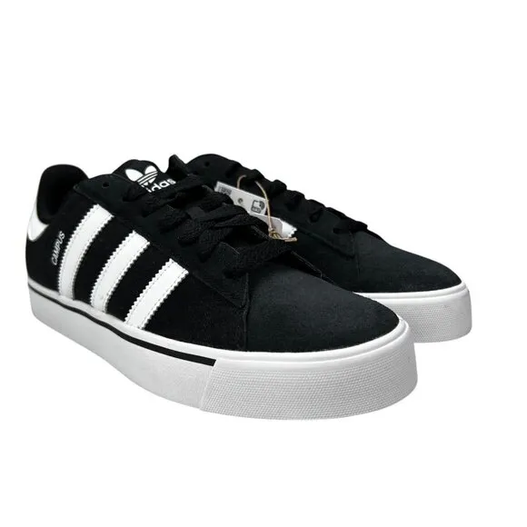 Adidas Originals Campus Vulc J Core Black White Shoes IH8038 Youth Boy's Size 7
