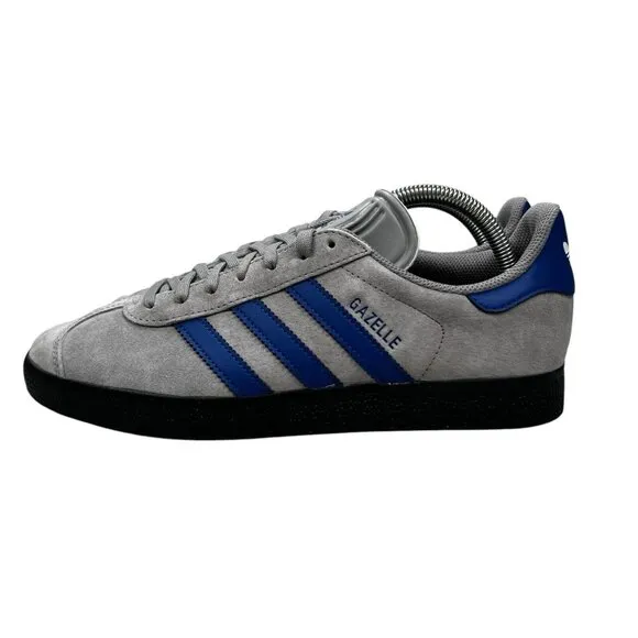 Adidas Originals Gazelle Grey Collegiate Blue Shoes IH3815 Men's Sizes 8.5 -10