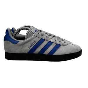 Adidas Originals Gazelle Grey Collegiate Blue Shoes IH3815 Men's Sizes 8.5 -10