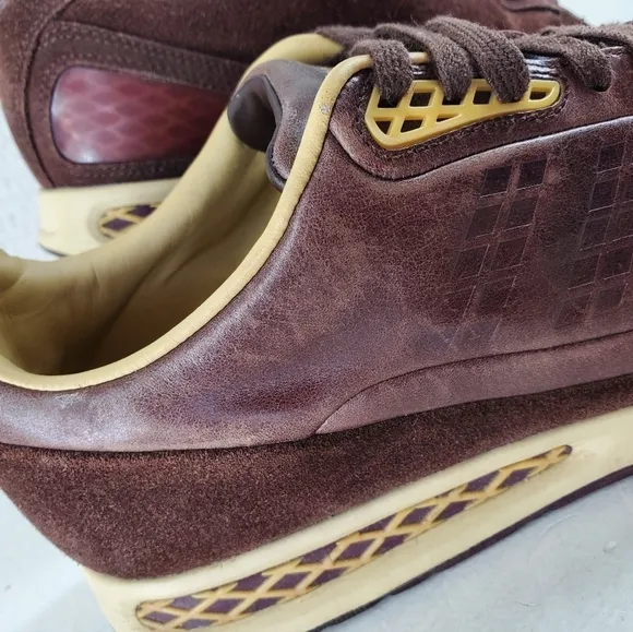 Adidas Originals O Type Run Leather Suede Shoes Mens 8.5 Brown Fashion College