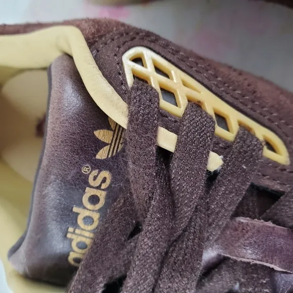 Adidas Originals O Type Run Leather Suede Shoes Mens 8.5 Brown Fashion College