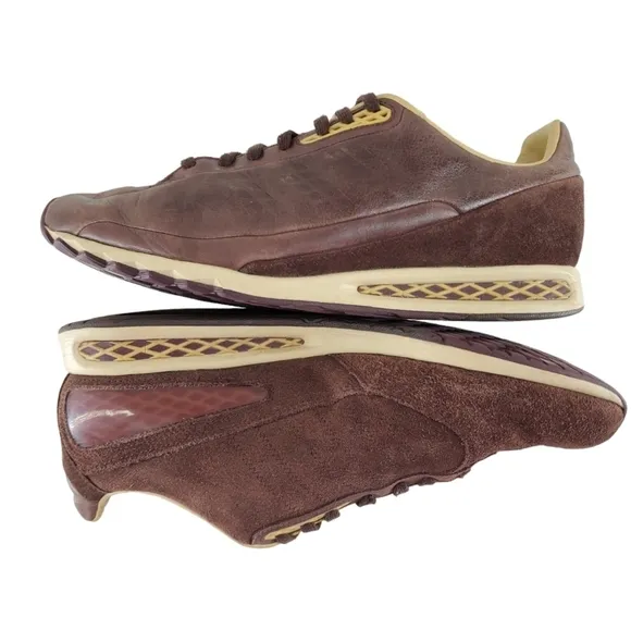 Adidas Originals O Type Run Leather Suede Shoes Mens 8.5 Brown Fashion College