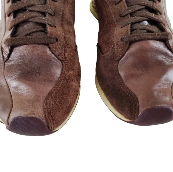 Adidas Originals O Type Run Leather Suede Shoes Mens 8.5 Brown Fashion College
